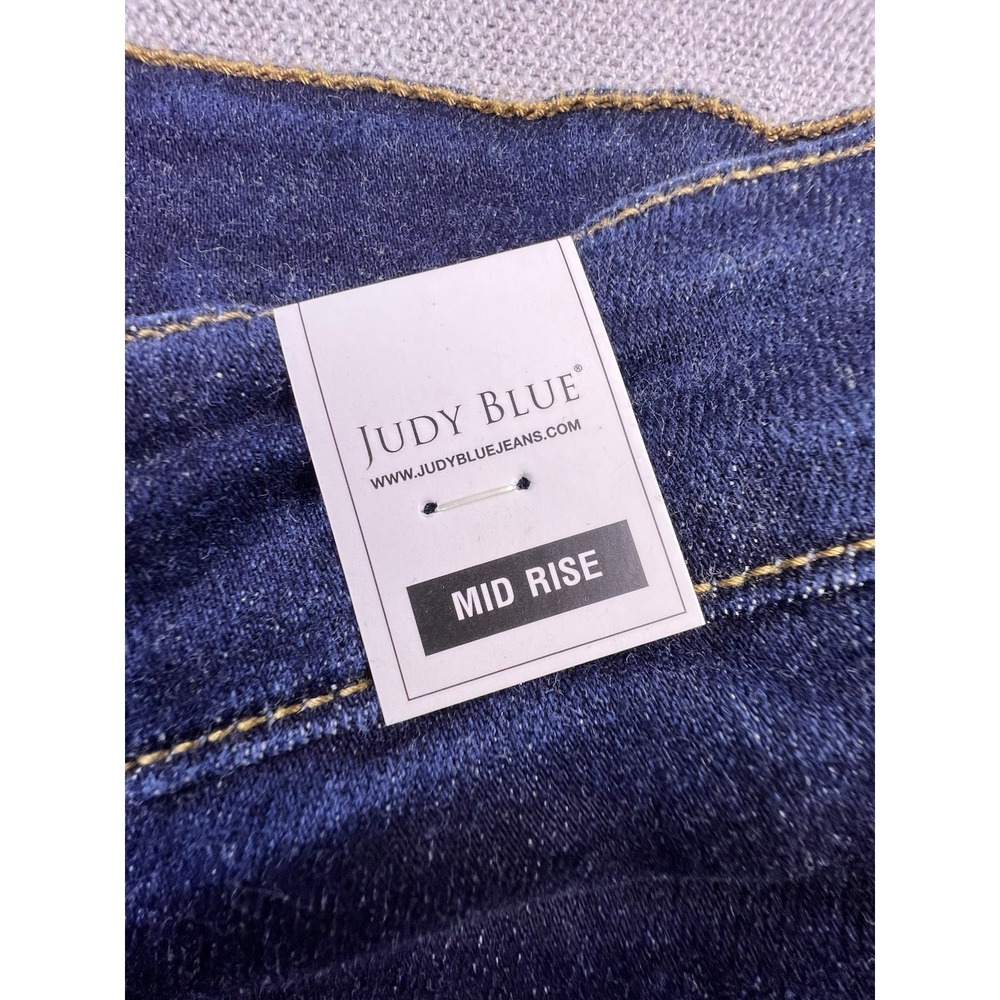 Judy Blue Jeans Women's 22W Blue Skinny‎ Fit Boho City Preppy Dark Wash NWT - Picture 4 of 16